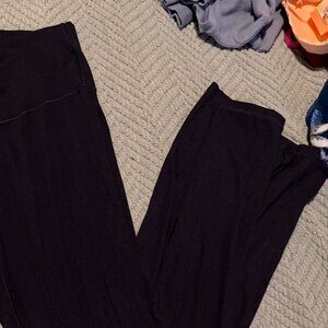 Aerie Offline Women's Black Flaire Leggings w V Cut Front Like New